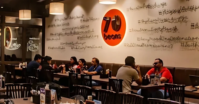 70beans Cafe is visible in this image.