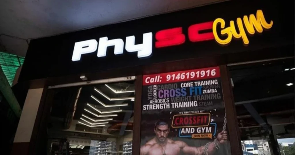 Exterior of Physc Gym 24x7 Kharghar is visible in this image.