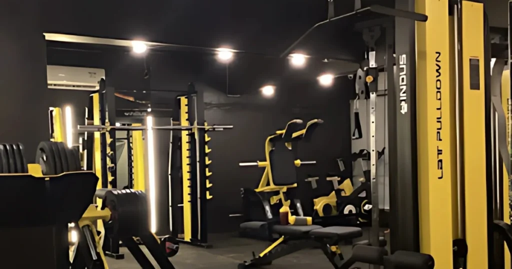 Lights and quality gym Equipments of Swap2Fit Luxury Fitness