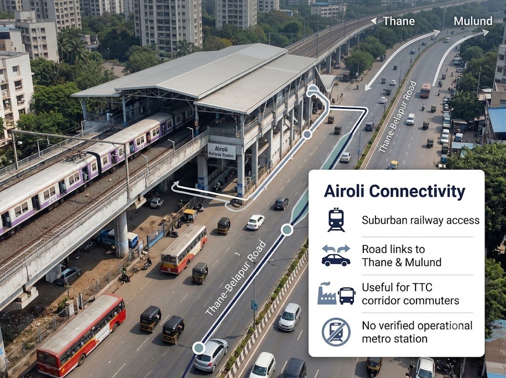 Airoli Connectivity is visible in this image