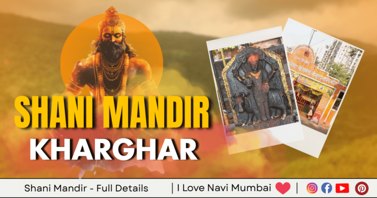 Shani Mandir in Kharghar is visible in this image.