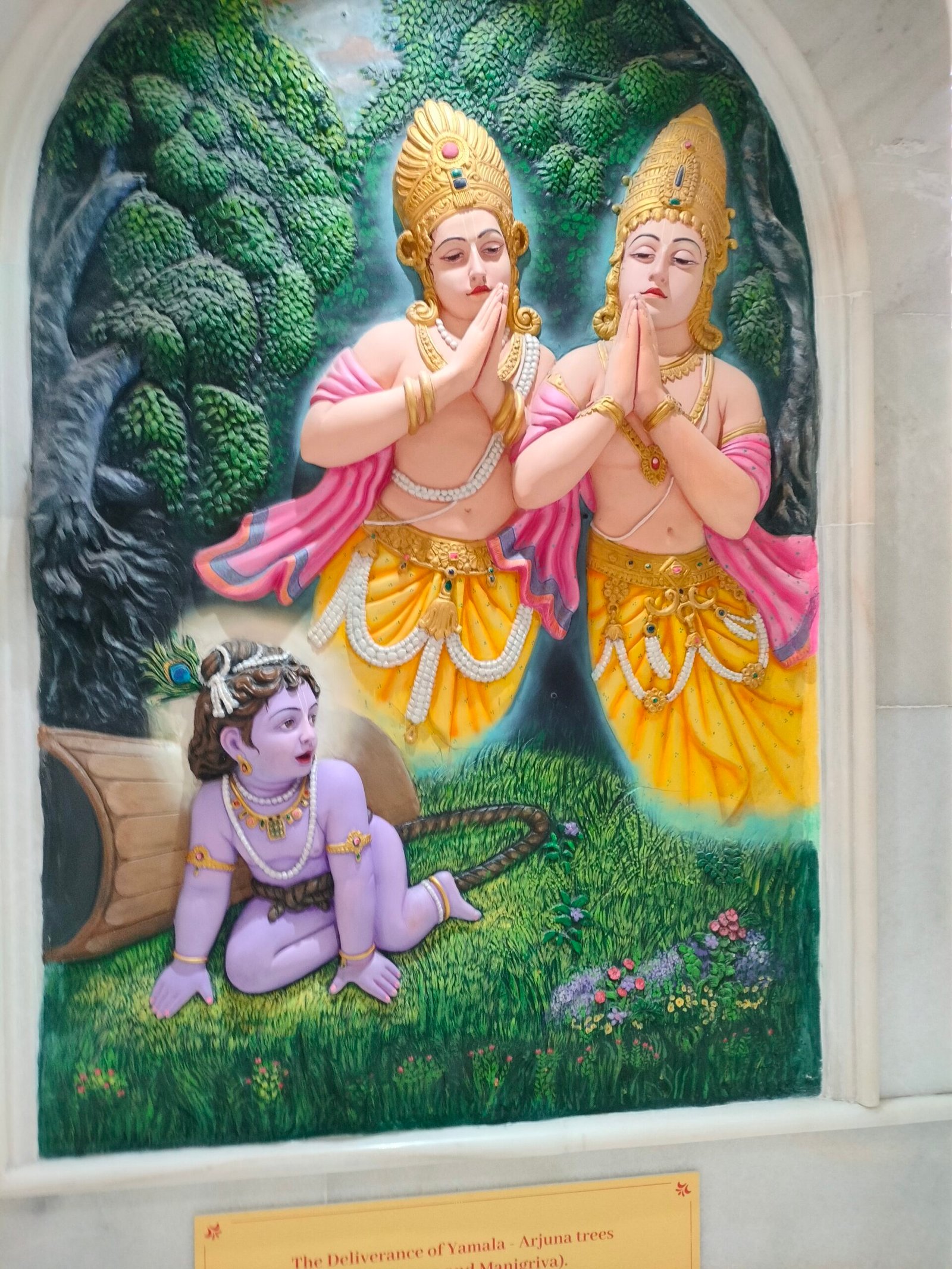 ISKCON Kharghar Interior Artwork