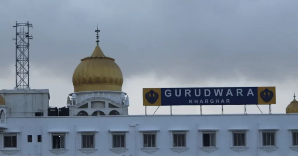 Gurudwara Shri Guru Singh Sabha, Kharghar is visible in this image.
