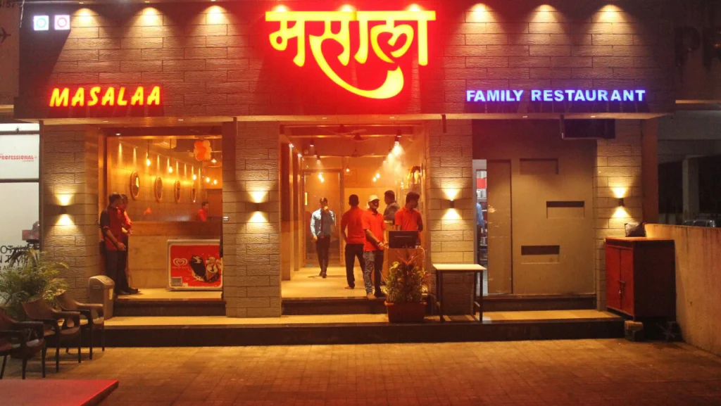 Masalaa Family Restaurant is visible in this image.