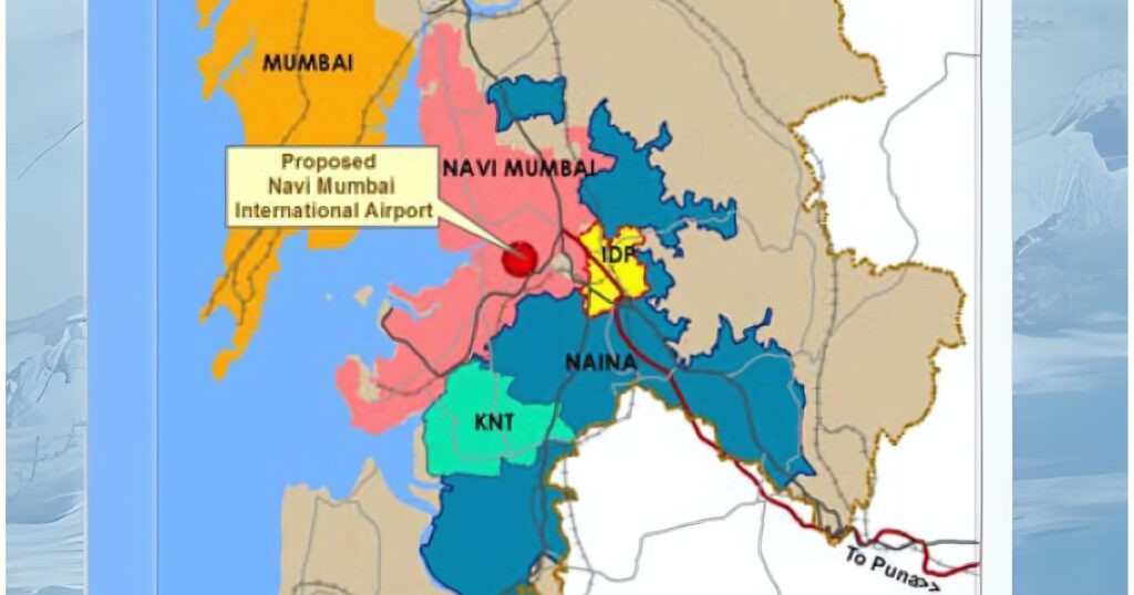 This is the proposed area of the NAINA City, even larger than Navi Mumbai.