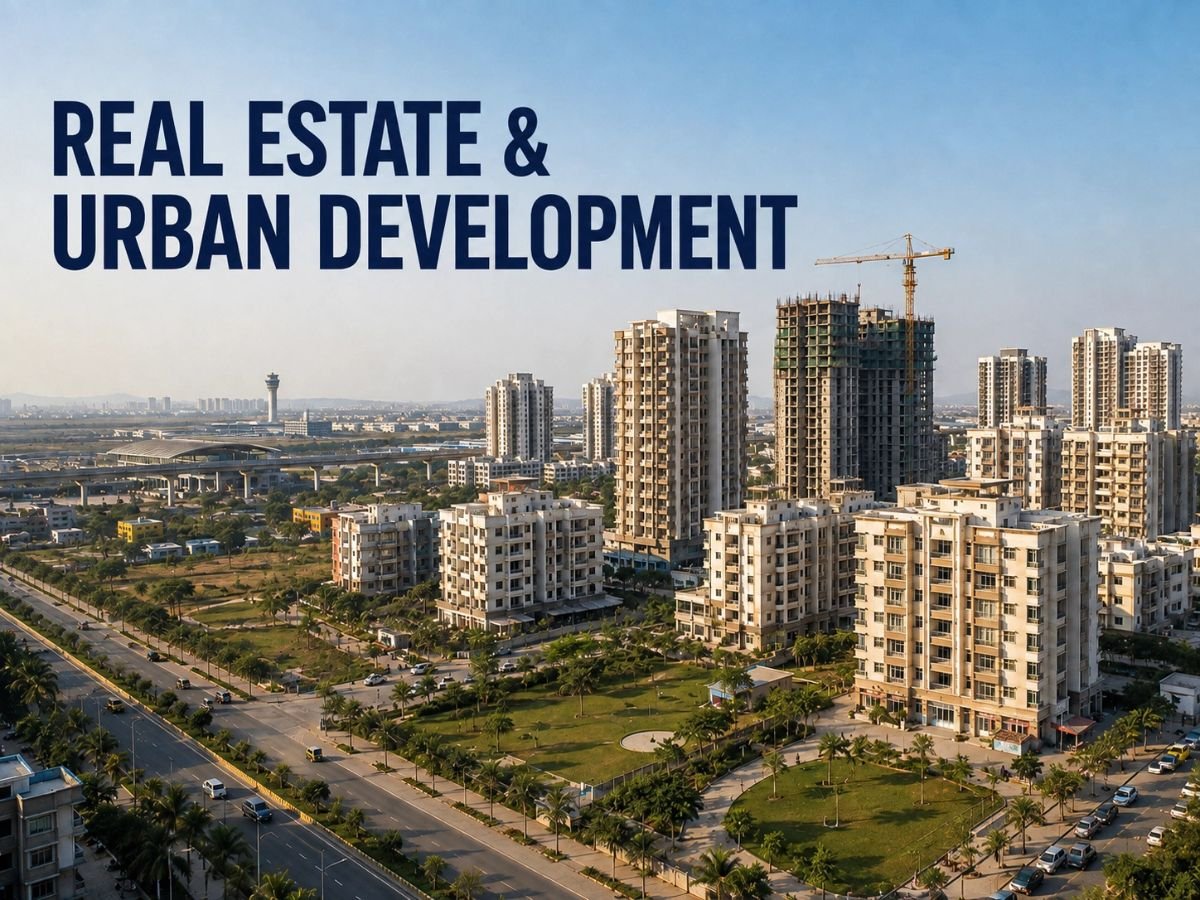 Urban Developmen is vsible inthis image