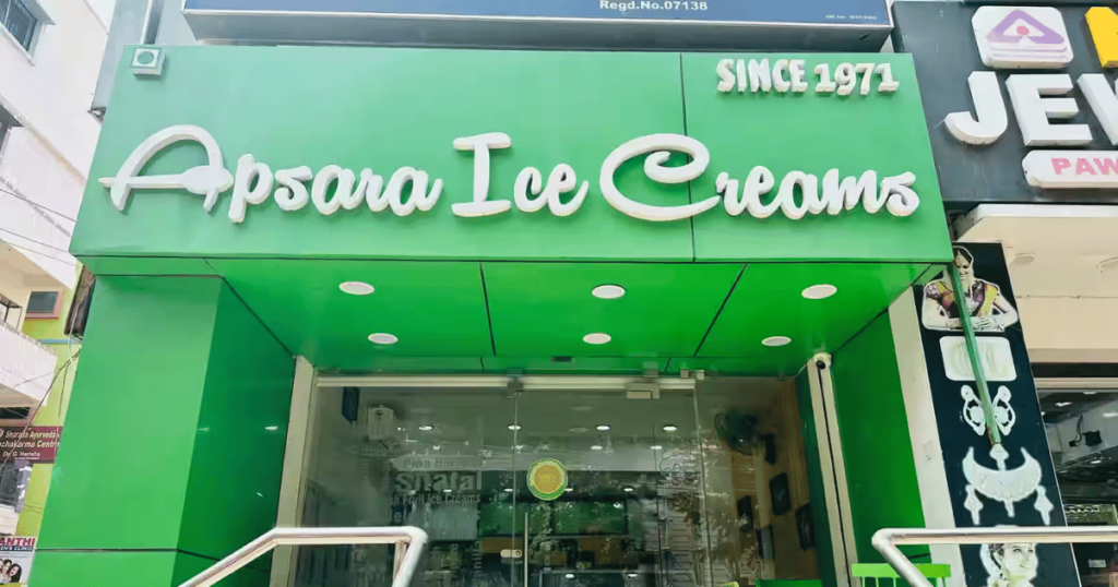 Apsara Ice Creams CBD Belapur is visible in this image.