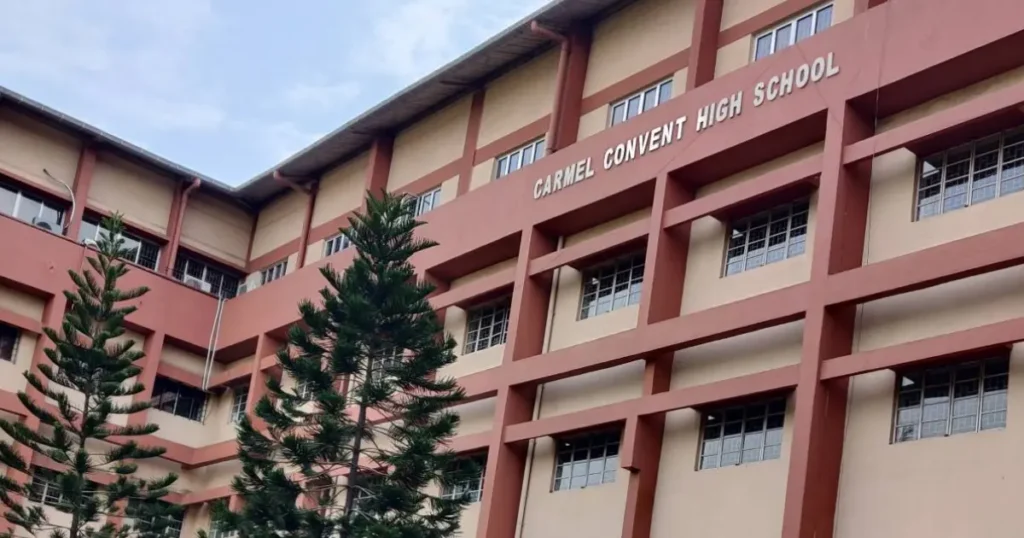 Carmel Convent High School is visible in this image