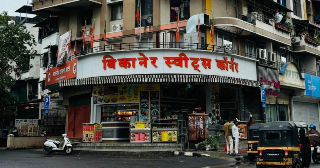 Bikaner Sweet Corner is visible in this image.
