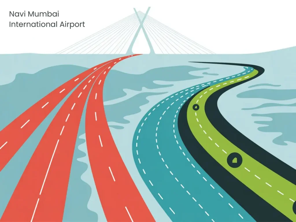 Roads, metro, and (future) water links are visible in this image.