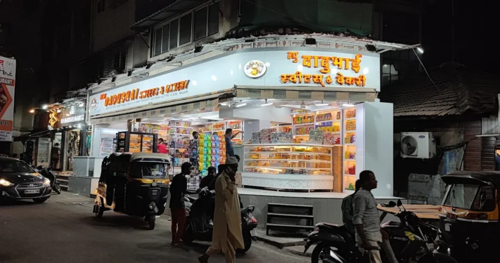 New Dadubhai Sweets is visible in this image.