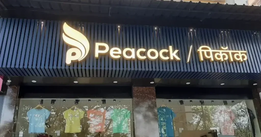 Peacock Collections is visible in this image.