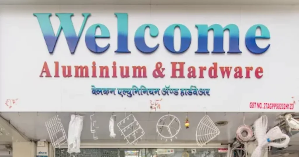 Welcome Aluminium is visible on this image