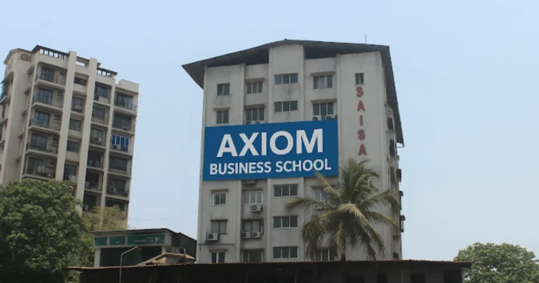 Axiom Business School is visible in this image