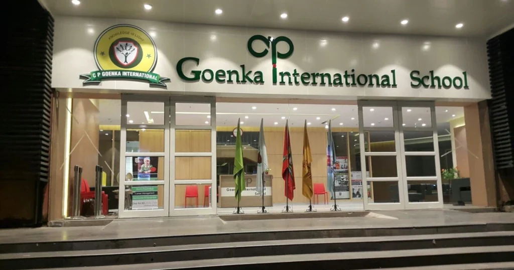 CP Goenka International School is visible in this image.