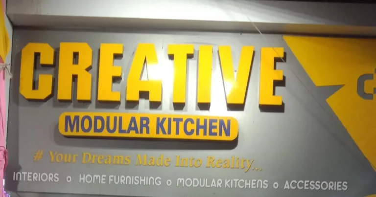 Creative Modular Kitchen is visible in this image.