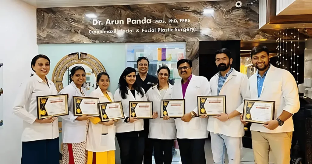 Dr Arun Panda Hair Transplant Surgeon in Navi Mumbai is visible in this image.