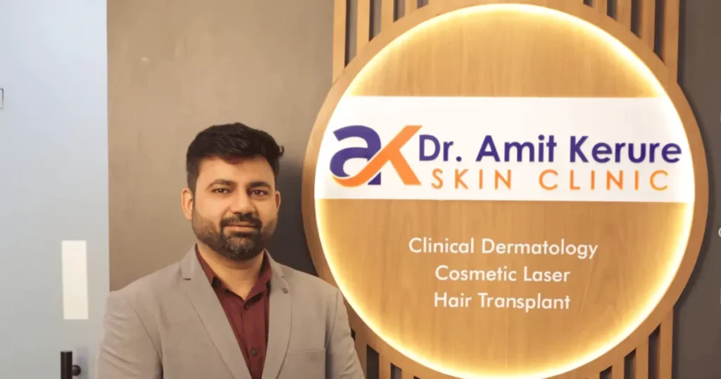 Dr. Amit Kerure Skin & Hair Transplant Clinic Vashi is visible in this image.