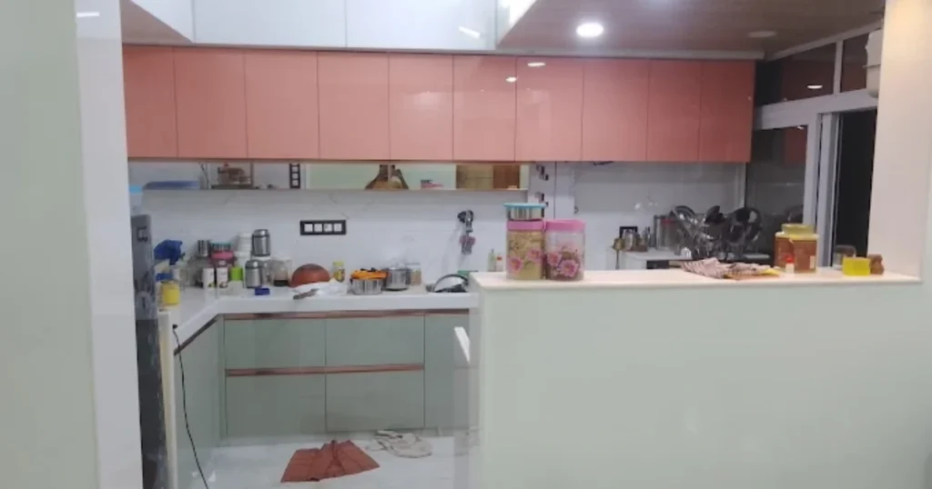 Global interior and modular kitchen is visible in this image.