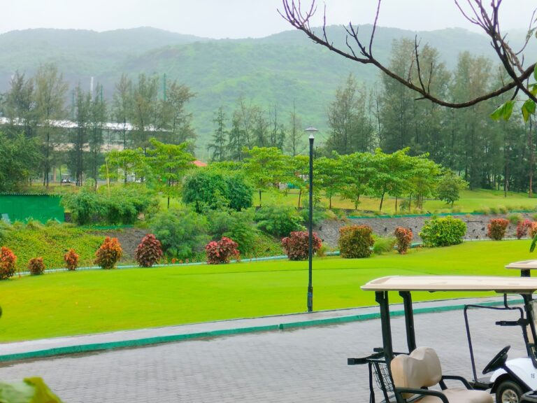 Kharghar Valley Golf Course Navi Mumbai is visible in this image.