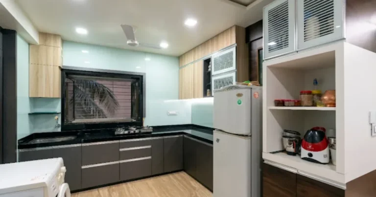 Meraki Modular Kitchen & Interiors is visible in this image.