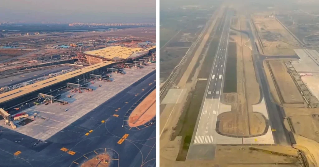 Navi Mumbai International Airport and Noida International Airport is visible in this image.