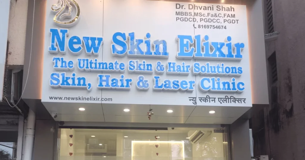 New Skin elixir Skin Clinic in Seawoods is visible in this image.