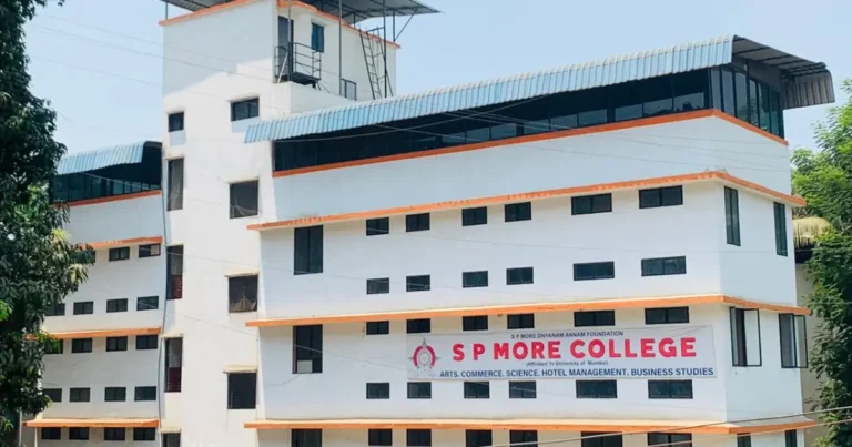 S P More College of Arts, Commerce & Science is visible in this image.