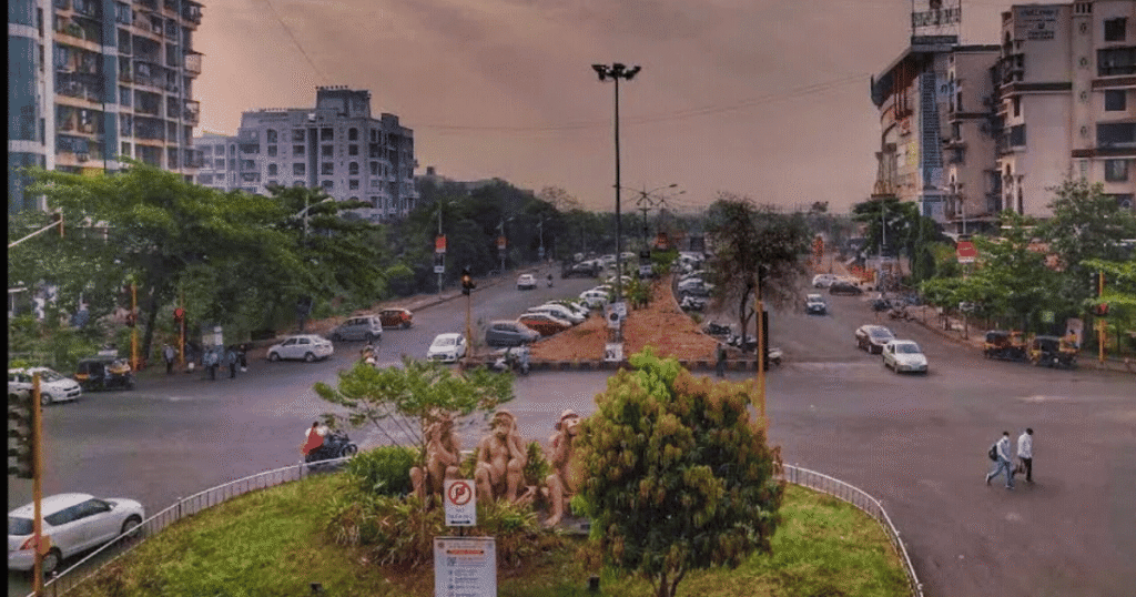 Three Monkey Point Kharghar is visible in this image.