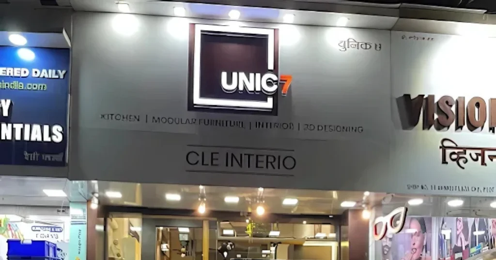 Unic7 Modular Kitchen is visible in this image.