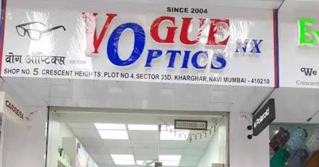 Vogue Optics Kharghar is visible in this image.