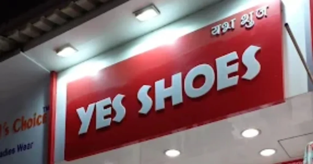 Yes Shoes is visible in this image.