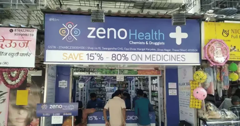 Zeno Health Pharmacy - Khanda Colony is visible in this image.