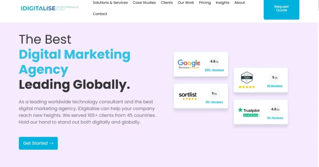 iDigitalise's website is visible in this image