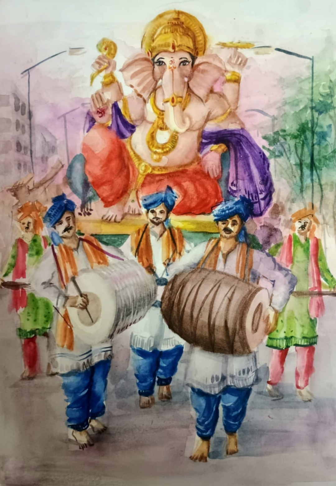 Tisha Dinesh Patil — Ganesha Art Entry