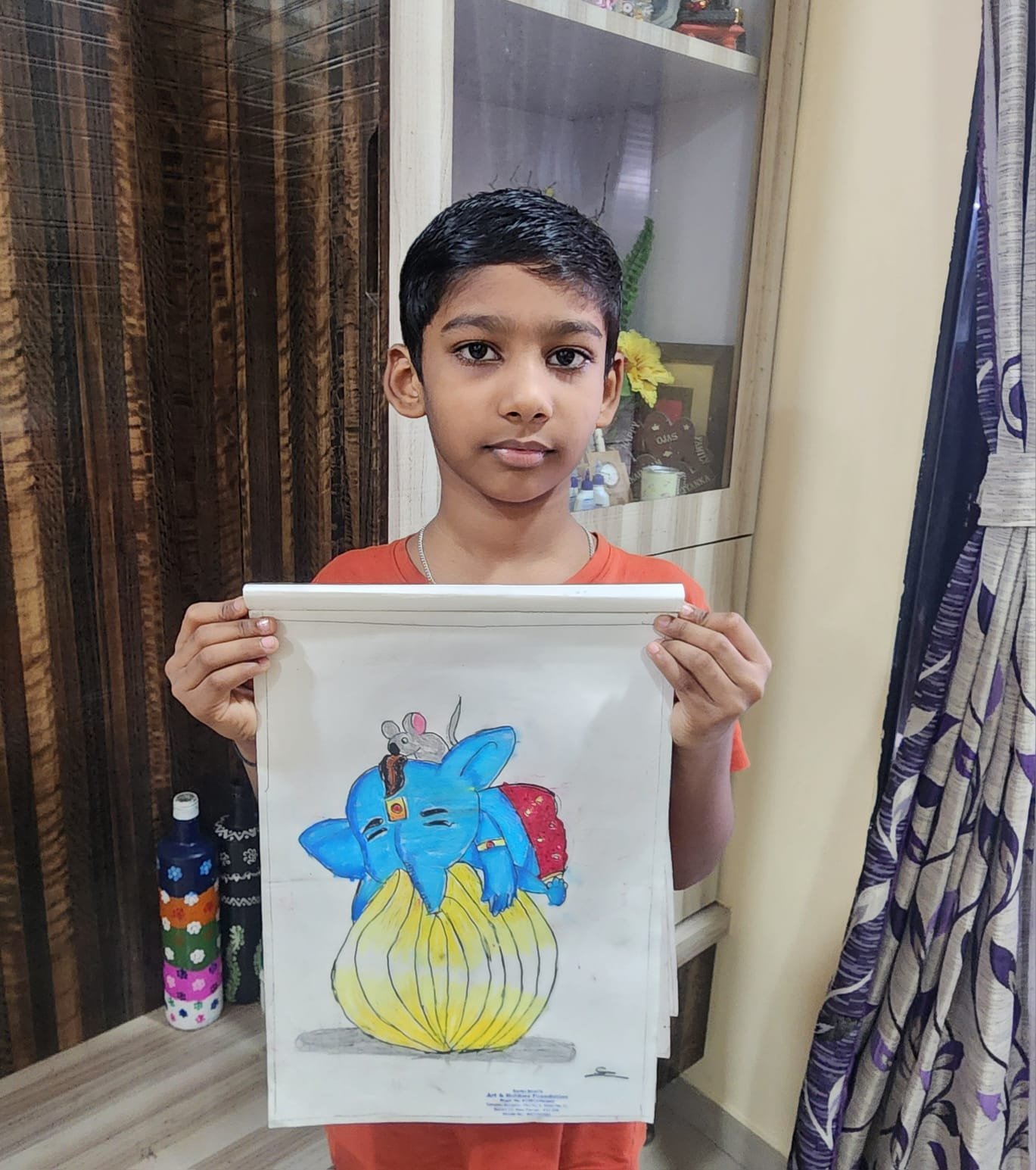 Ojas ghanahsham salunkhe — Ganesha Art Entry