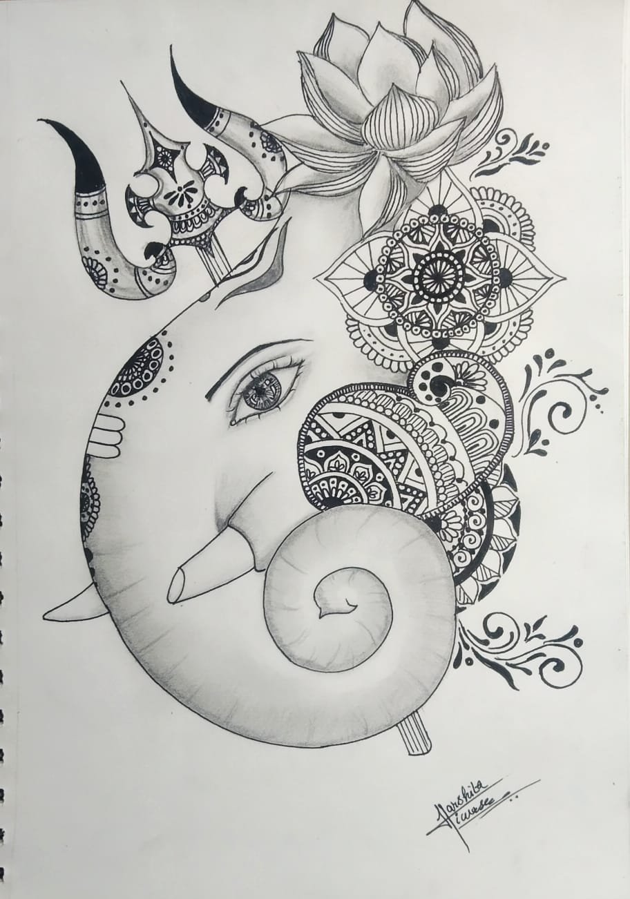 Harshita hiwase — Ganesha Art Entry