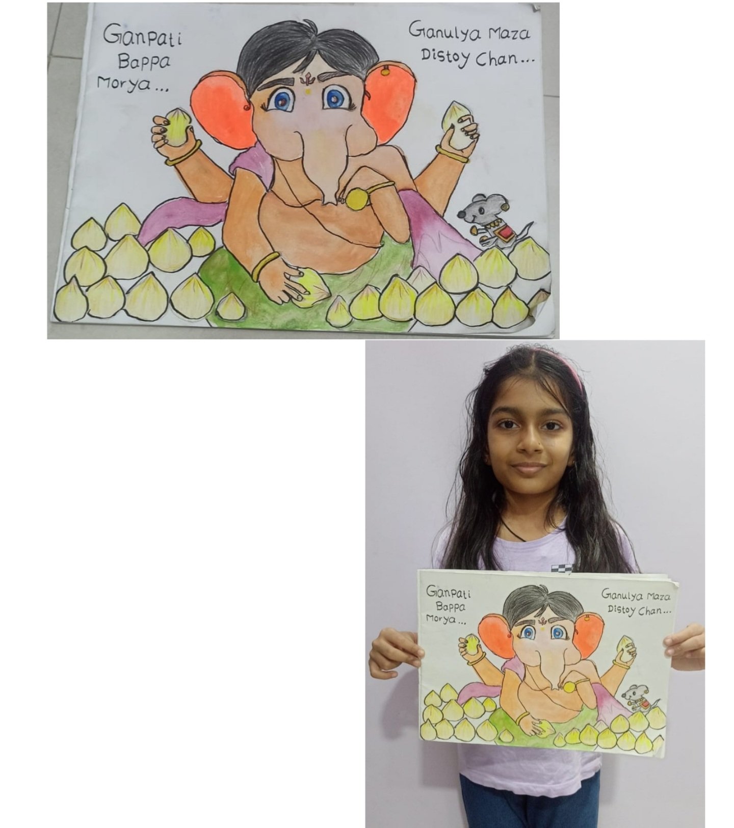 Saanvi Abhijit Shrawagi — Ganesha Art Entry