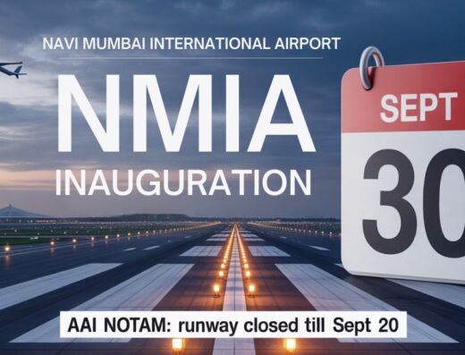 NMIA is going to be inaugurated on 30 September