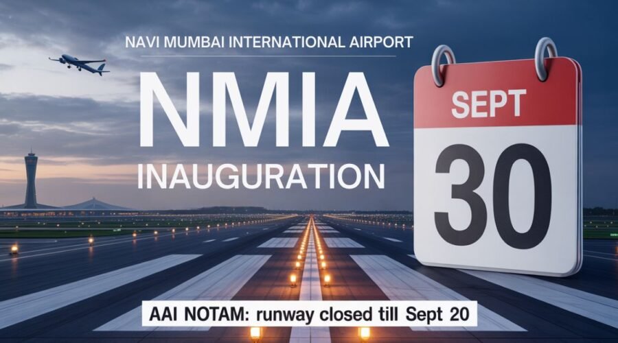 NMIA Inauguration Set For Sept 30, AAI NOTAM Keeps Runway Closed Only Till Sept 20