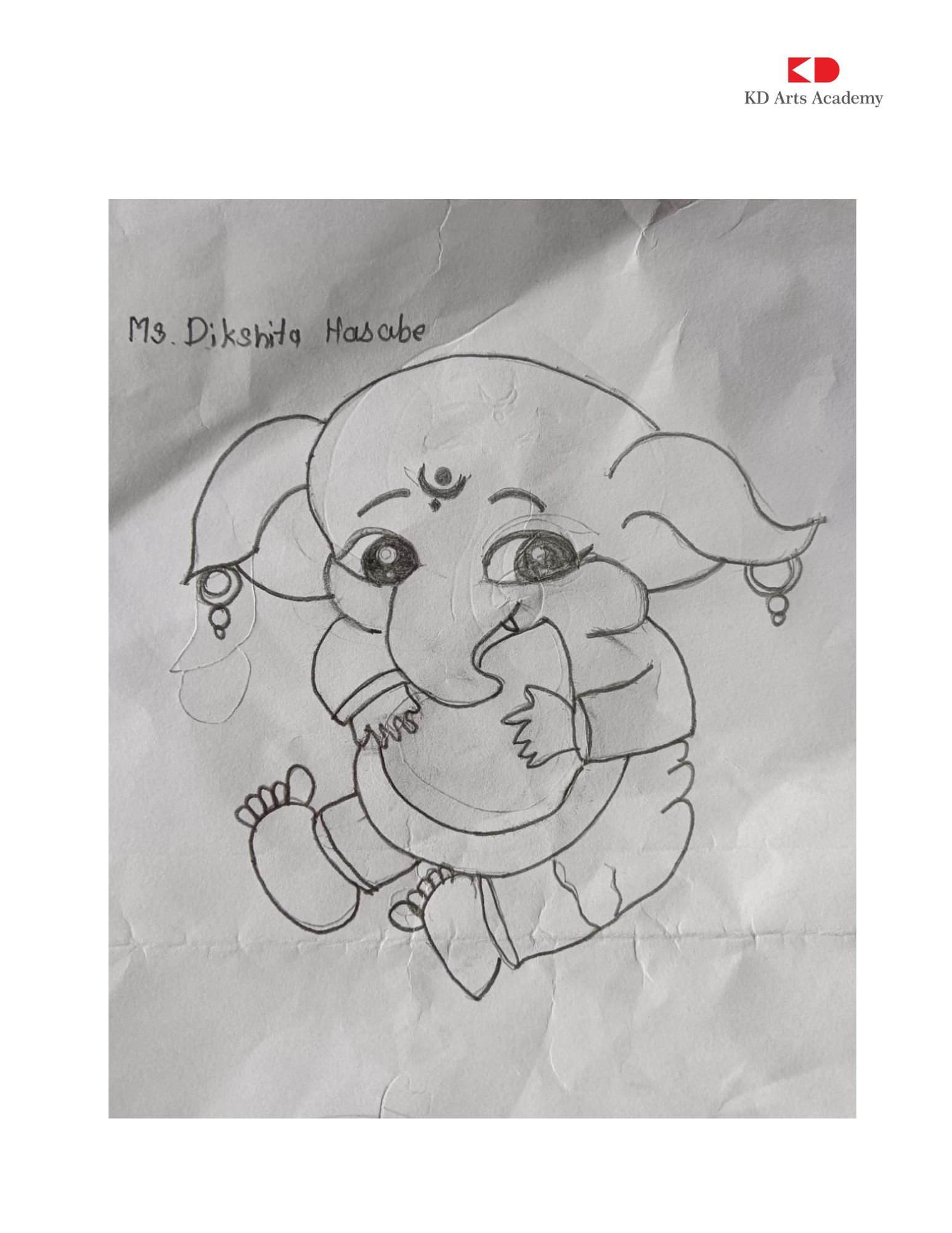 Dikshita Hasabe — Ganesha Art Entry