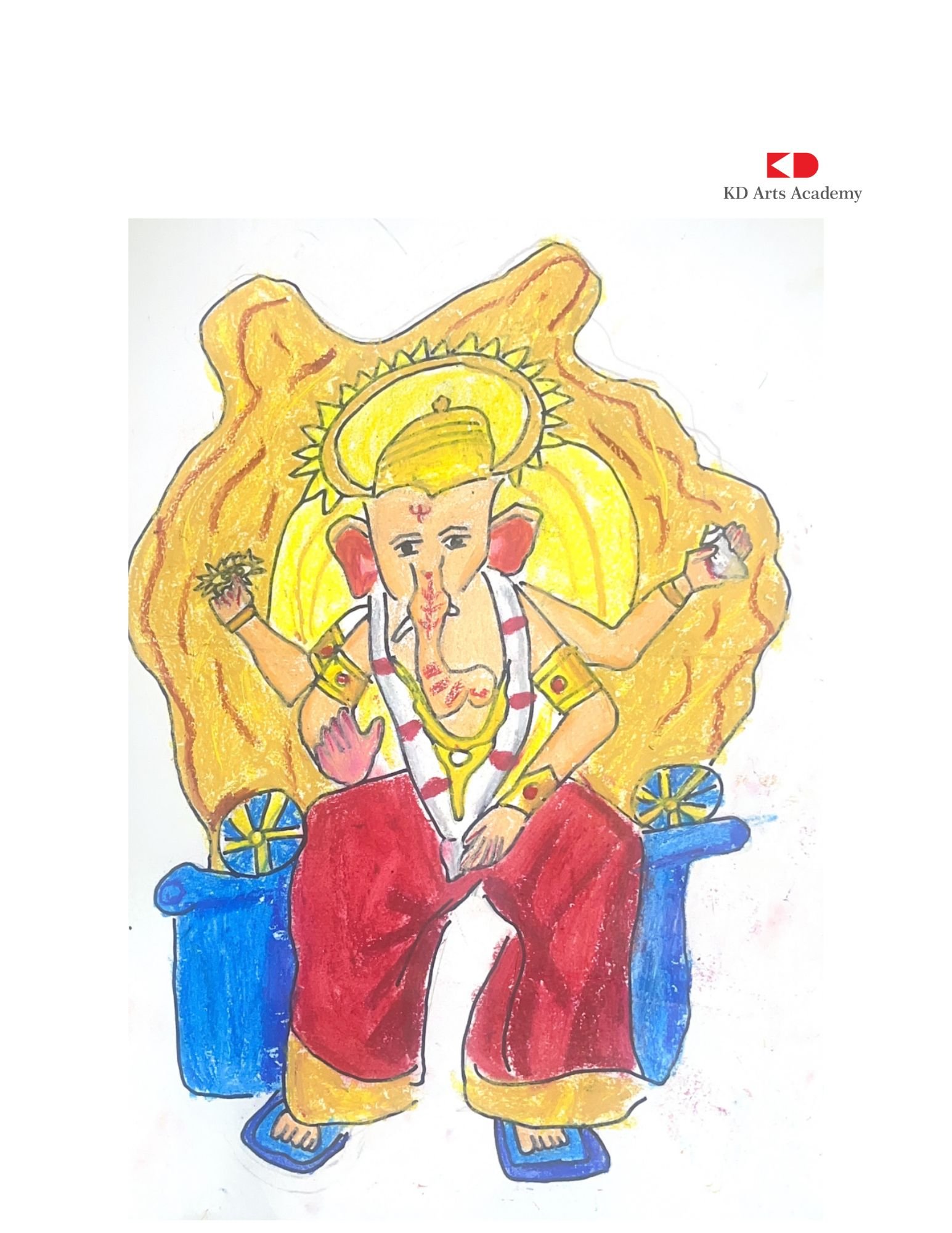 Prisha Mahajan — Ganesha Art Entry