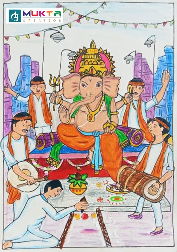 Tanishka shankar abdagire — Ganesha Art Entry