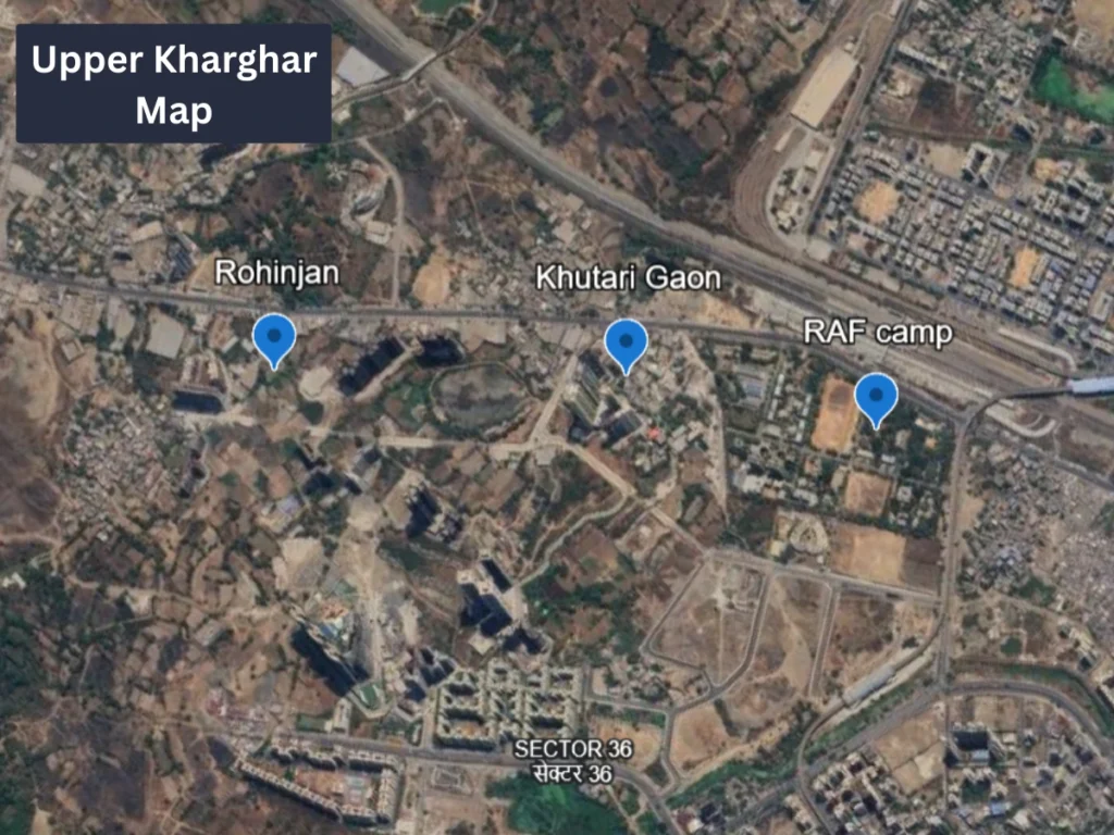 Map of Upper Kharghar is visible in this image.