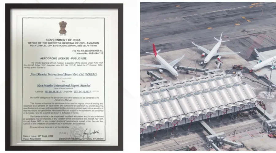Green Signal Secured: DGCA Grants Aerodrome Licence to NMIA.
