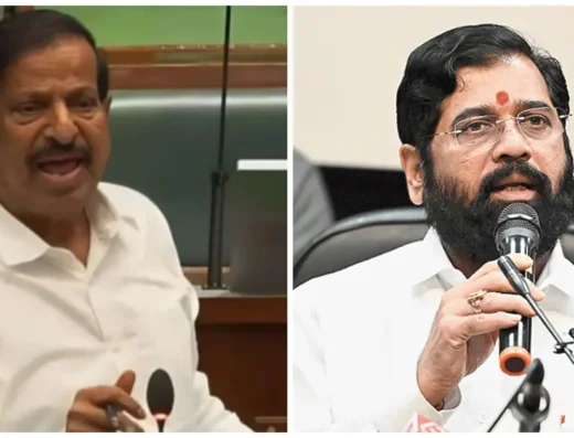 Ganesh naik and eknath shinde fighting is visible in this image