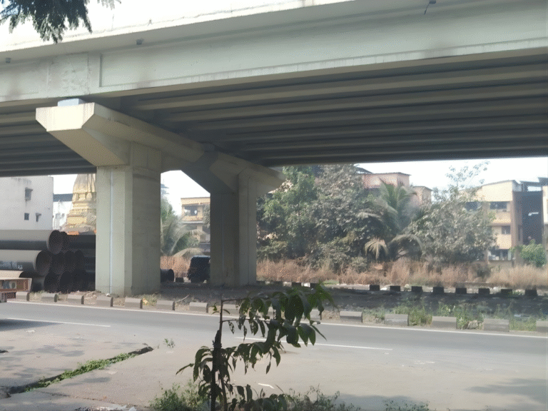 kalamboli Bridge ,navi mumbai is visible in this image