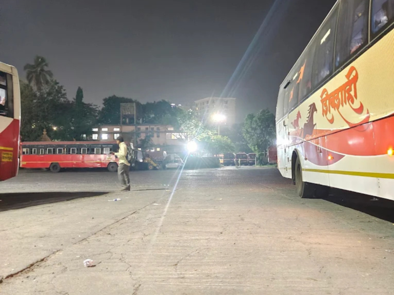 In Panvel Bus Depot is visble in this image