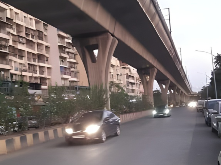 Metro Line Connectivity sector 10 kharghar is visble in this image