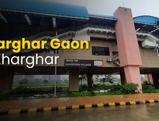 Kharghar goan is visible in this image